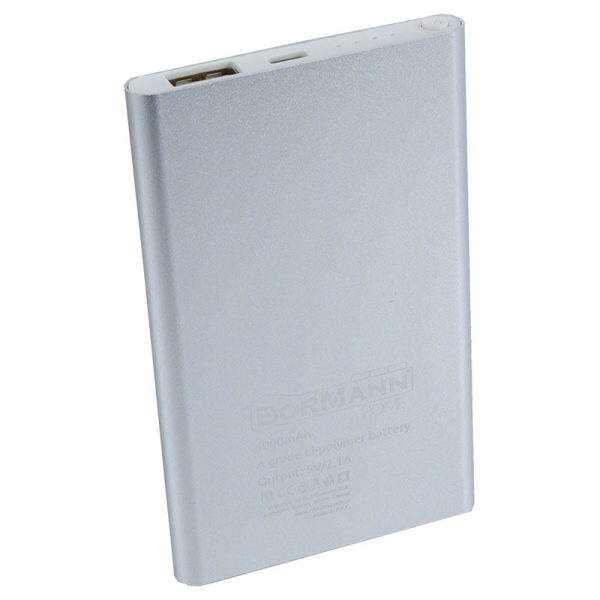BORMANN BBC5001 Power Bank 5V,5000mAh,Ασημί BORMANN