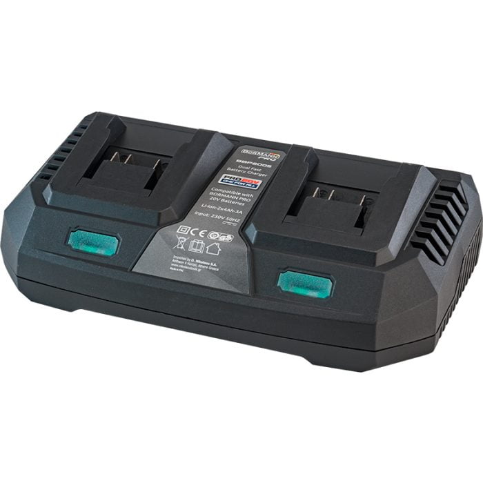 BORMANN Pro BBP2005 Φορτιστής Διπλής Μπαταρίας 20V Li-Ion-2X4Ah-3A-Pro BORMANN Pro