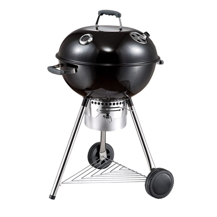 BORMANN Elite BBQ1900 Ψησταριά Κάρβουνου Spark, Φ57cm,με Καπάκι,Συλλέκτη Στάχτης και Θερμόμετρο BORMANN ELITE