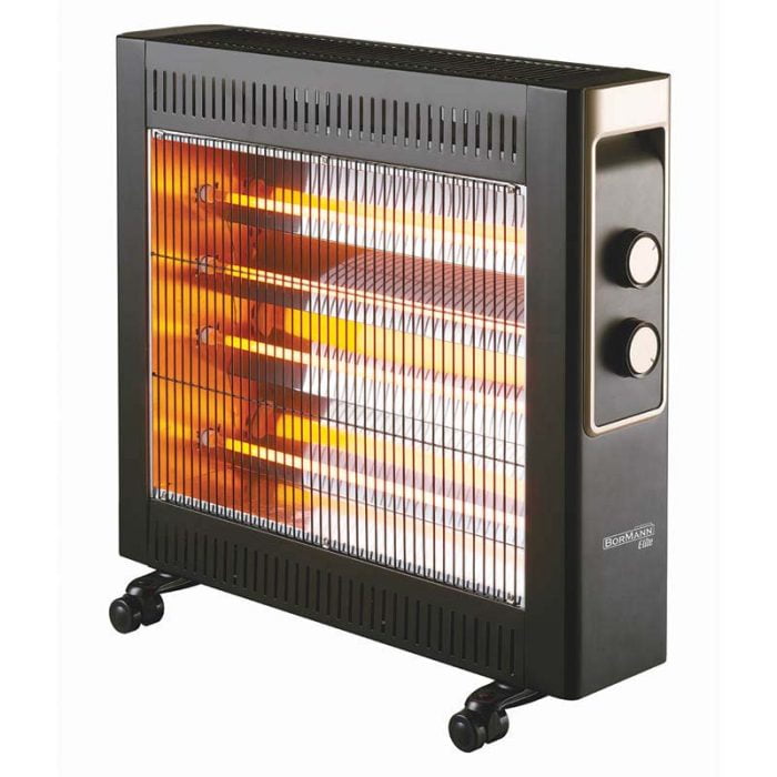 BORMANN Elite BEH6100 Θερμάστρα Χαλαζία 2200W Δαπέδου Μαύρη BORMANN ELITE
