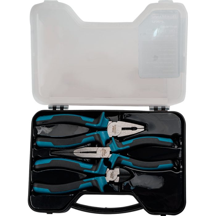 BORMANN Pro BHT1660 Σετ 3Τμχ Πένσα 180mm, Μυτοτσίμπιδο 200mm, Πλαγιοκόφτης 150mm, Crv BORMANN Pro