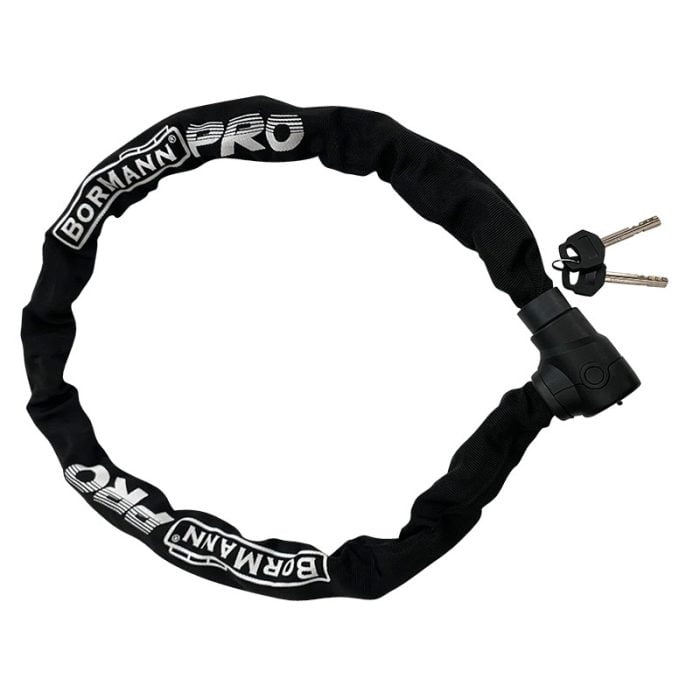 BORMANN Pro BLK1300 Αντικλεπτική Αλυσίδα Μοτοσυκλέτας 120cm, Πάχος 8.5mm Με Κλειδαριά Και Επένδυση BORMANN Pro