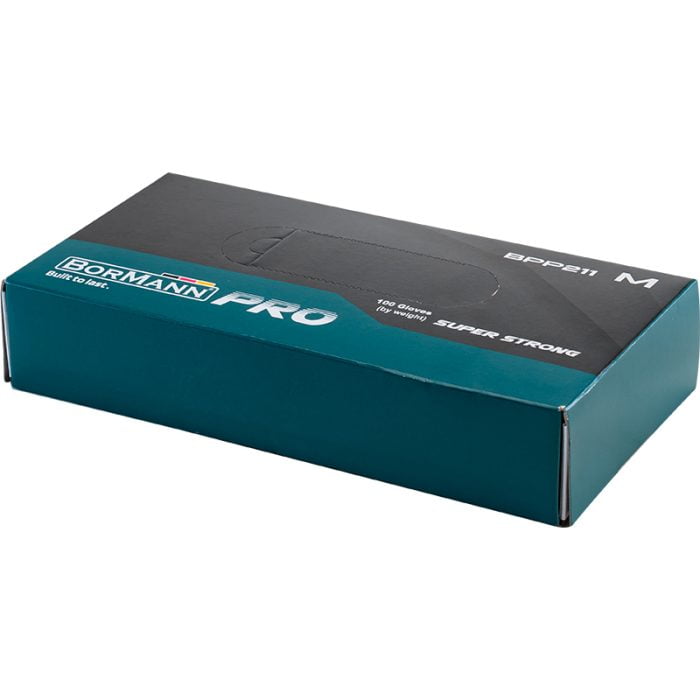 ΒΟRMANN Pro BPP210 Γάντι Νιτριλίου μιας χρήσεως Μαύρο S 100τεμ BORMANN Pro