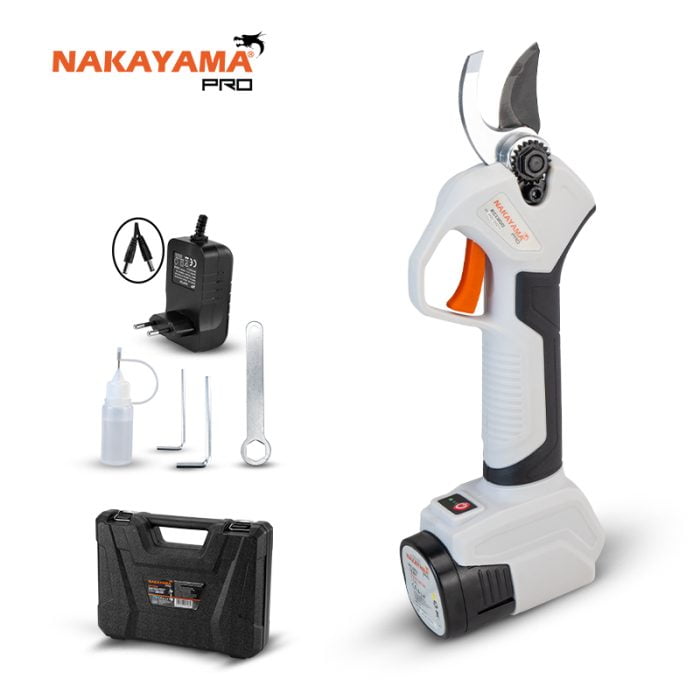 NAKAYAMA Pro EC1300 Ψαλίδι Κλάδου Μπαταρίας 16.8V, Brushless, Κοπή 0-22/0-28mm, 690gr ,Μπαταρία 2Ah NAKAYAMA PRO