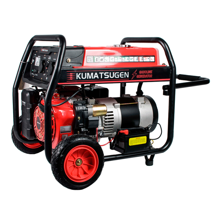 KUMATSUGEN GB10000MP Γεννήτρια Βενζίνης AVR, 10,0Kva/18Hp Με Μίζα Και Μπαταρία KUMATSUGEN