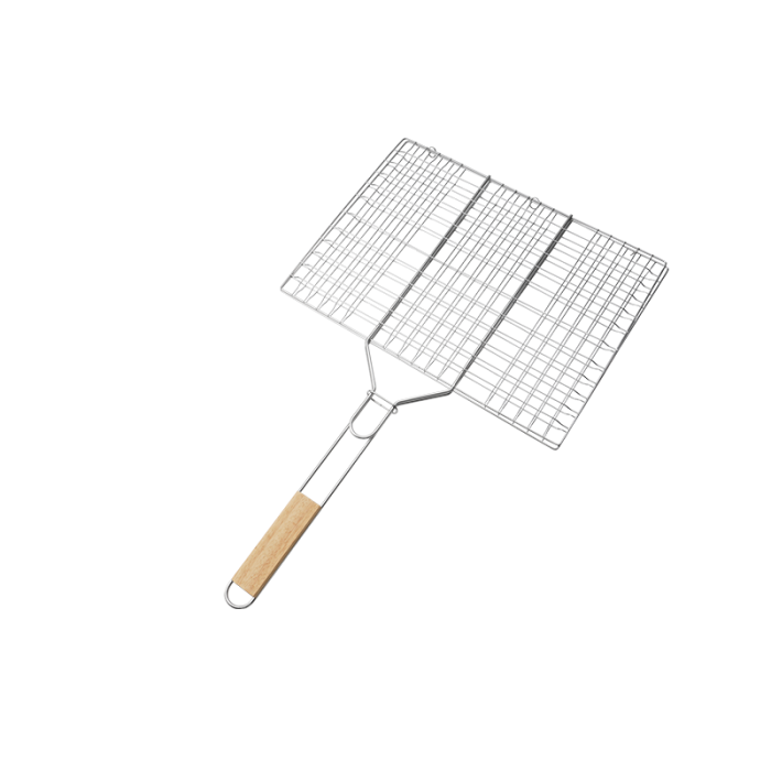 BORMANN ELITE BBQ1017 Διπλή Ανοξείδωτη Σχάρα Ψησίματος Μ40,5Xπ30cm BORMANN ELITE