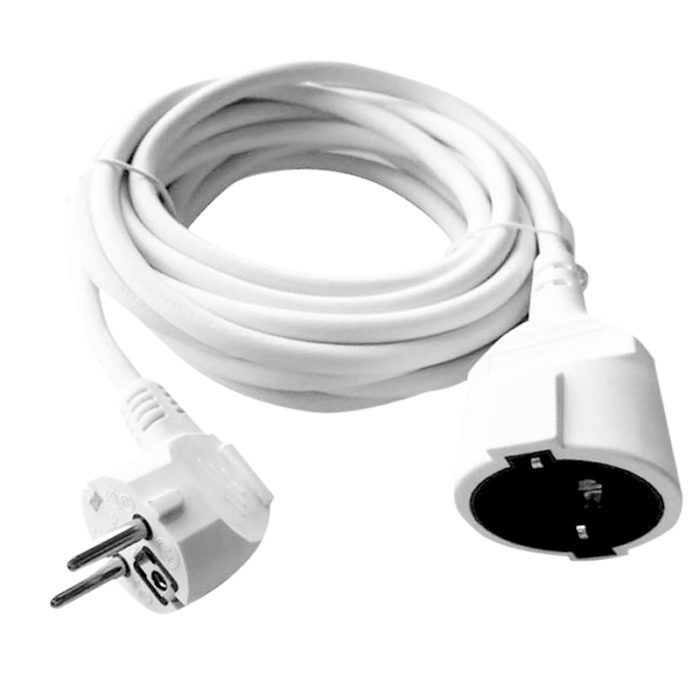 ΒΟRMANN BCR2205 Προέκταση Καλωδίου Σούκο 10m 3x1.5mm, Λευκή BORMANN