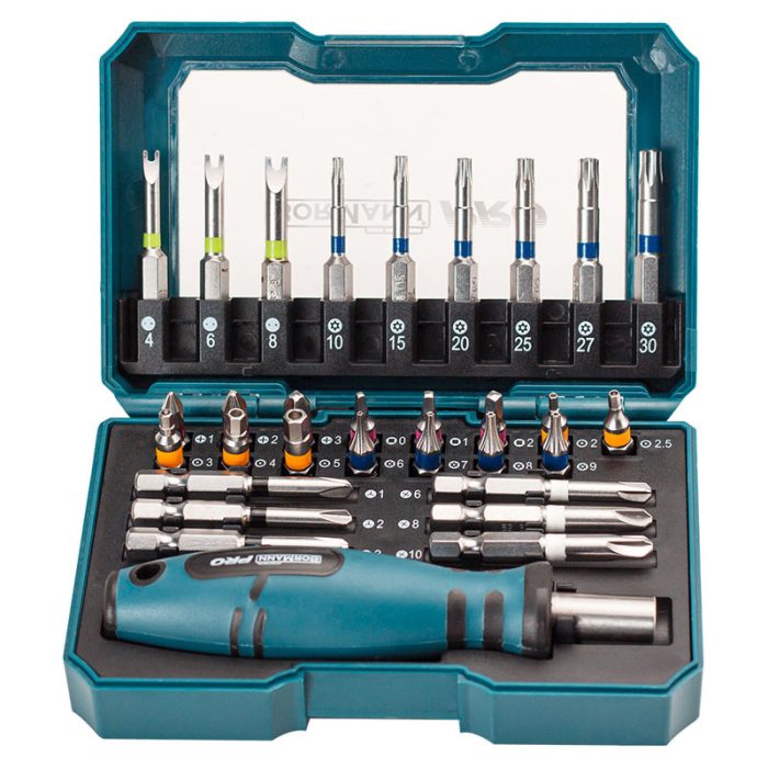 BORMANN Pro BHT1590 Σετ Κατσαβίδι & Μύτες, Ατσάλι S2, 31Τεμ BORMANN Pro