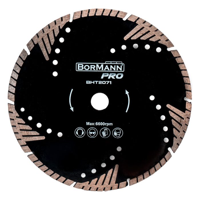 ΔΙΑΜΑΝΤΟΔΙΣΚΟΣ TRIANGLE TURBO Φ125x2.2x22.2mm 8mm BORMANN Pro BHT2071