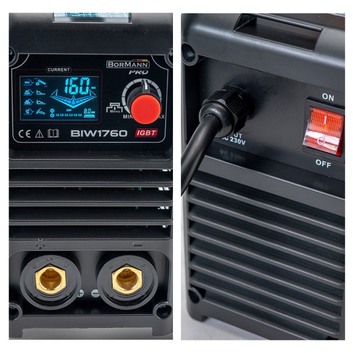 BORMANN Pro BIW1760 Ηλεκτροκόλληση Inverter Απόδοση 160Α/60%, Ψηφ.Οθόνης, Μεγ.Ηλεκτρόδιο 4mm BORMANN Pro - Image 2