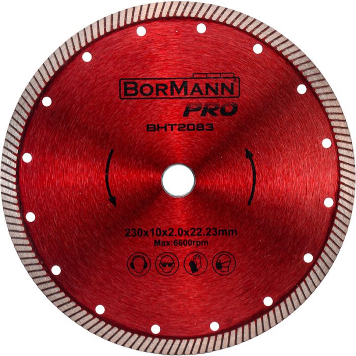 ΔΙΑΜΑΝΤΟΔΙΣΚΟΣ CLASSIC Φ125X1,4X22,2mm 10mm BORMANN Pro BHT2082