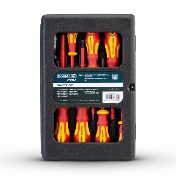 BORMANN Pro BHT7100 Κατσαβίδια VDE 1.000V Crv Σετ 8Τμχ BORMANN Pro - Image 2