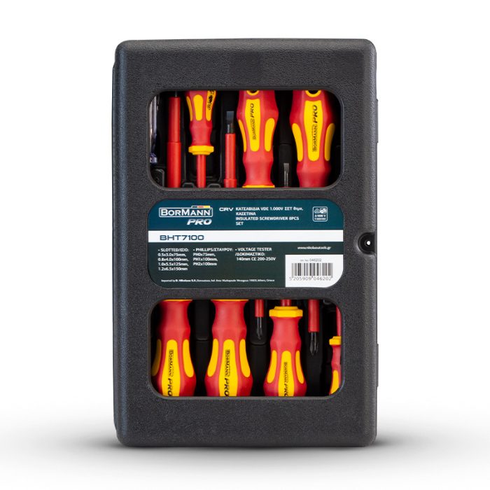 BORMANN Pro BHT7100 Κατσαβίδια VDE 1.000V Crv Σετ 8Τμχ BORMANN Pro - Image 2