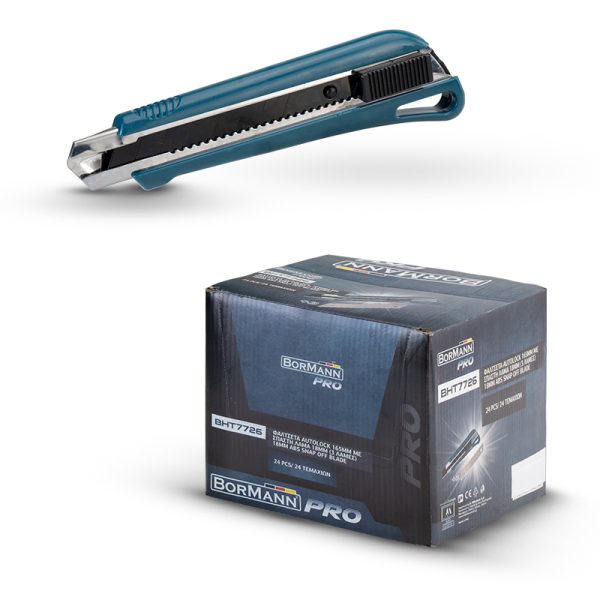 ΦΑΛΤΣΕΤΑ AUTOLOCK 165mm ΜΕ ΣΠΑΣΤΗ ΛΑΜΑ 18mm (3 ΛΑΜΕΣ) BORMANN Pro BHT7726