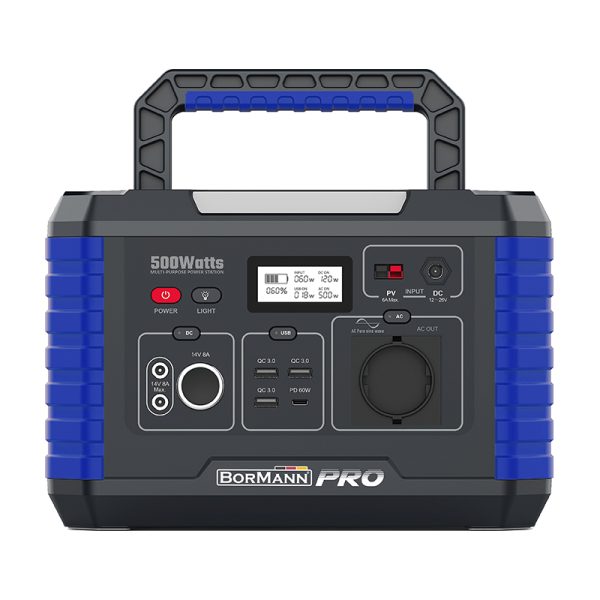BORMANN Pro BBC5020 Power Station 500W, 519Wh/24000mAh,12V/24V,AC,DC,Type-C,USB-A,Li-Ion BORMANN Pro Πιθανή ημερομηνία παραλαβής: 22/08/2024