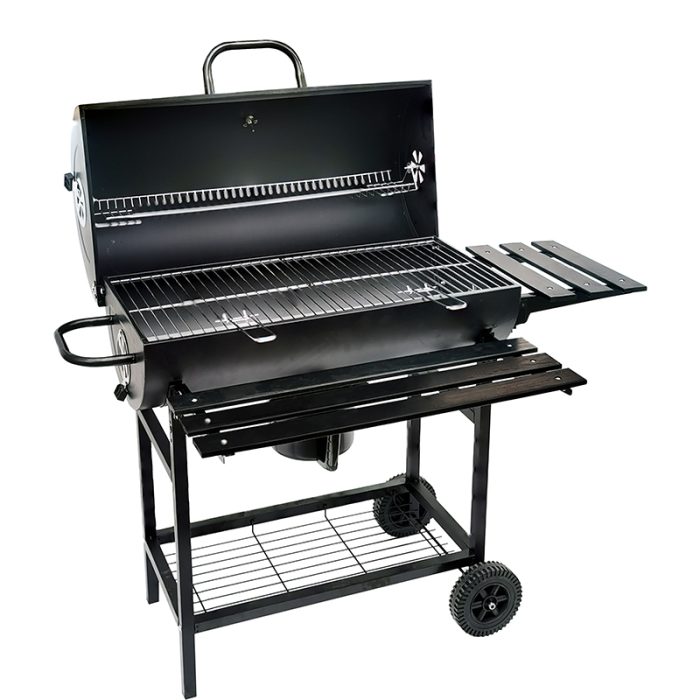 BORMANN Elite BBQ1172 Ψησταριά Κάρβουνου Μ70xΠ35cm, με Καπάκι και Θερμόμετρο,με 2 Ρόδες BORMANN ELITE