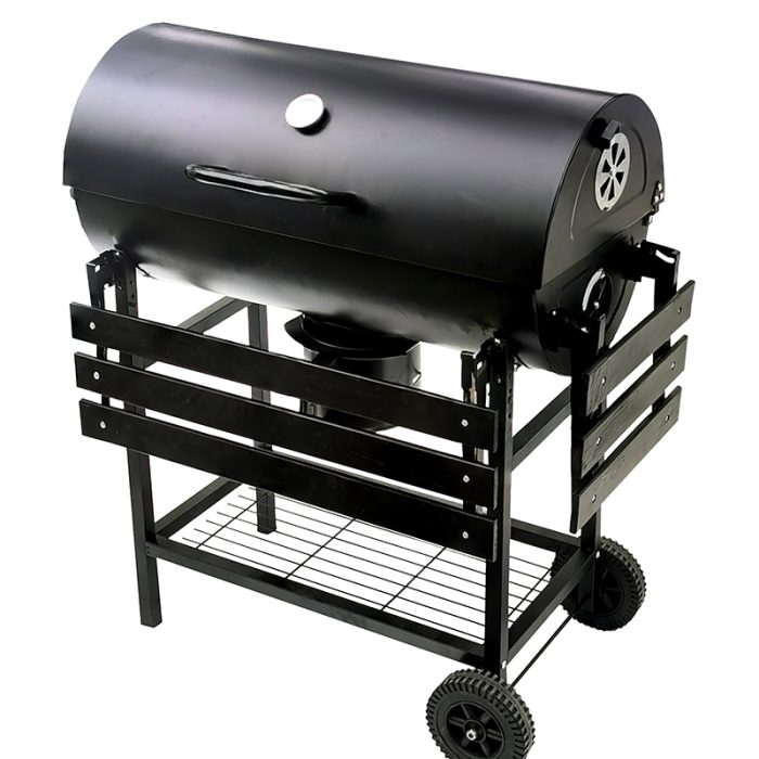 BORMANN Elite BBQ1172 Ψησταριά Κάρβουνου Μ70xΠ35cm, με Καπάκι και Θερμόμετρο,με 2 Ρόδες BORMANN ELITE - Image 2
