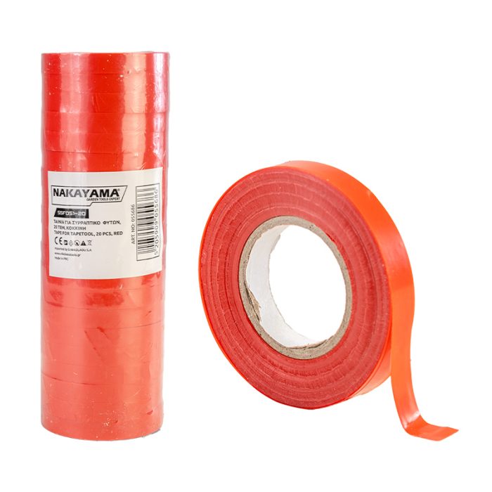 NAKAYAMA Pro SSF051-20 Ταινία για Συρραπτικό Φυτών,20τεμ. Κόκκινη NAKAYAMA PRO