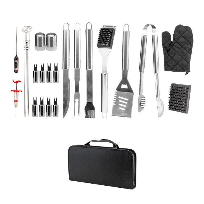 BORMANN ELITE BBQ1016 Εργαλεία BBQ Σετ 25 Τεμ Βαλίτσα BORMANN ELITE