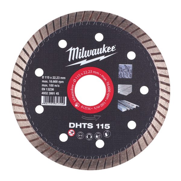 MILWAUKEE DHTS 115 ΔΙΑΜΑΝΤΟΔΙΣΚΟΣ Ø 115mm