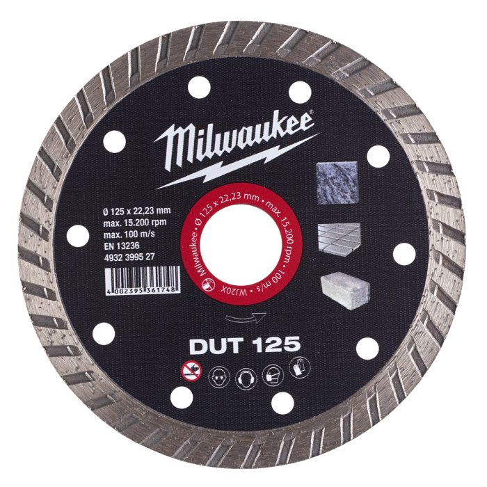MILWAUKEE DUT 125 ΔΙΑΜΑΝΤΟΔΙΣΚΟΣ Ø 125mm