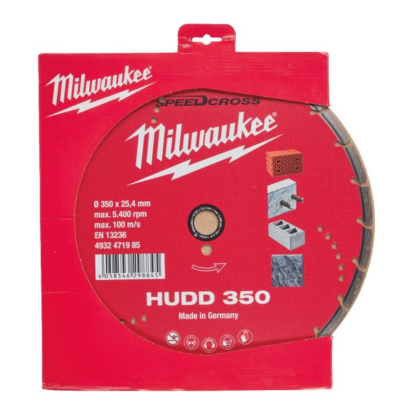 MILWAUKEE PREMIUM SPEEDCROSS HUDD ΔΙΑΜΑΝΤΟΔΙΣΚΟΣ Ø 350 MM