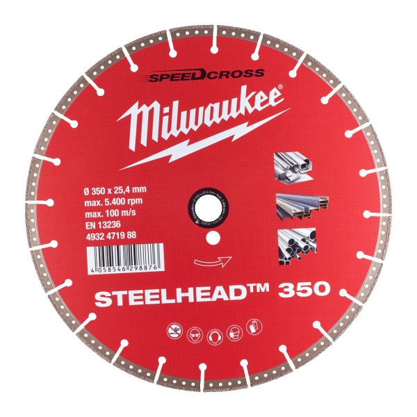 MILWAUKEE STEELHEAD™ ΔΙΑΜΑΝΤΟΔΙΣΚΟΣ Ø 350 MM