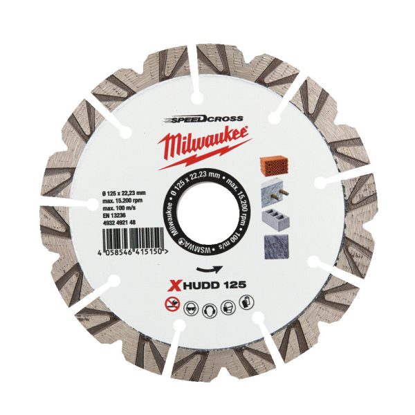 MILWAUKEE ΔΙΣΚΟΣ ΔΙΑΜΑΝΤΙΟΥ XHUDD 125 MM