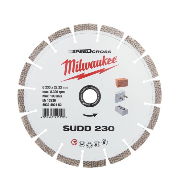 MILWAUKEE ΔΙΣΚΟΣ ΔΙΑΜΑΝΤΙΟΥ SUDD 230 MM