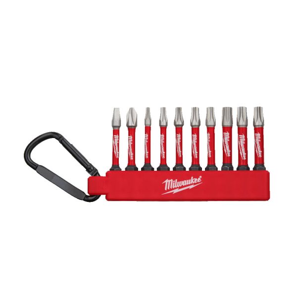MILWAUKEE SHOCKWAVE TM SET CARABINER ΜΥΤΕΣ ΒΙΔΩΜΑΤΟΣ 50 MM - 10 ΤΕΜ