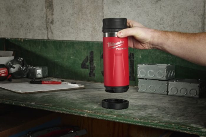 MILWAUKEE PACKOUT™ ΚΟΥΠΑ ΘΕΡΜΟΣ ΜΕ ΚΑΠΑΚΙ ΠΟΣΗΣ 530 ml ΚΟΚΚΙΝΗ - Image 3