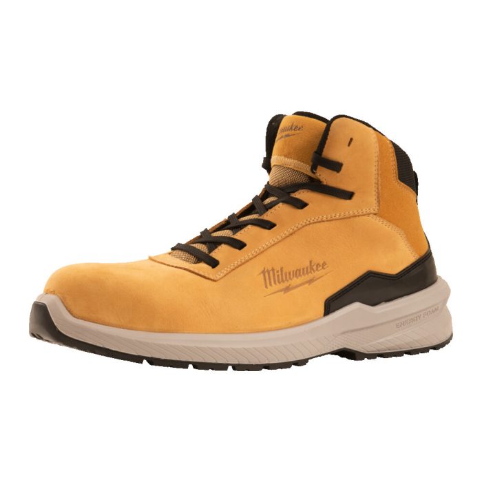 MILWAUKEE FLEXTRED™ S3S ΜΠΟΤΑΚΙΑ ΑΣΦΑΛΕΙΑΣ ΜΕ ΜΠΕΖ ΔΕΡΜΑ NUBUCK ΑΝΩ ΜΕΡΟΣ 1M171311 ESD SC FO SR #39