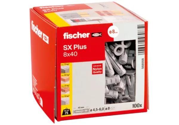 Βύσμα Fischer SX Plus 8χ40 Νάιλον 100τεμ