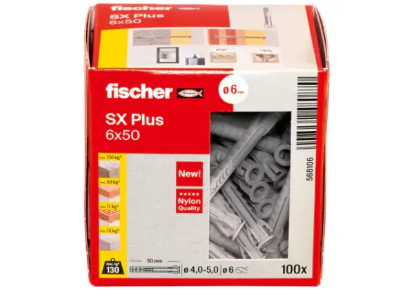Βύσμα Fischer SX Plus 6χ50 Νάιλον 100τεμ