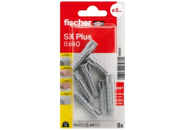 Βύσμα Fischer SX Plus 8χ40 Νάιλον Βυσμα/Βιδα
