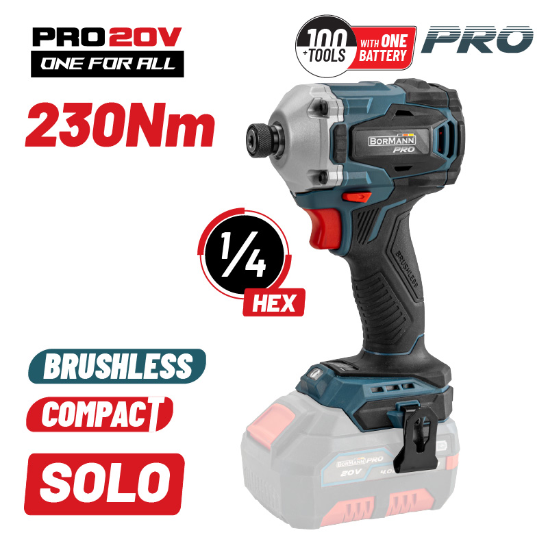 BORMANN Pro BBP5153 Παλμικό Κατσαβίδι Compact,Brushless 20V SOLO BORMANN Pro