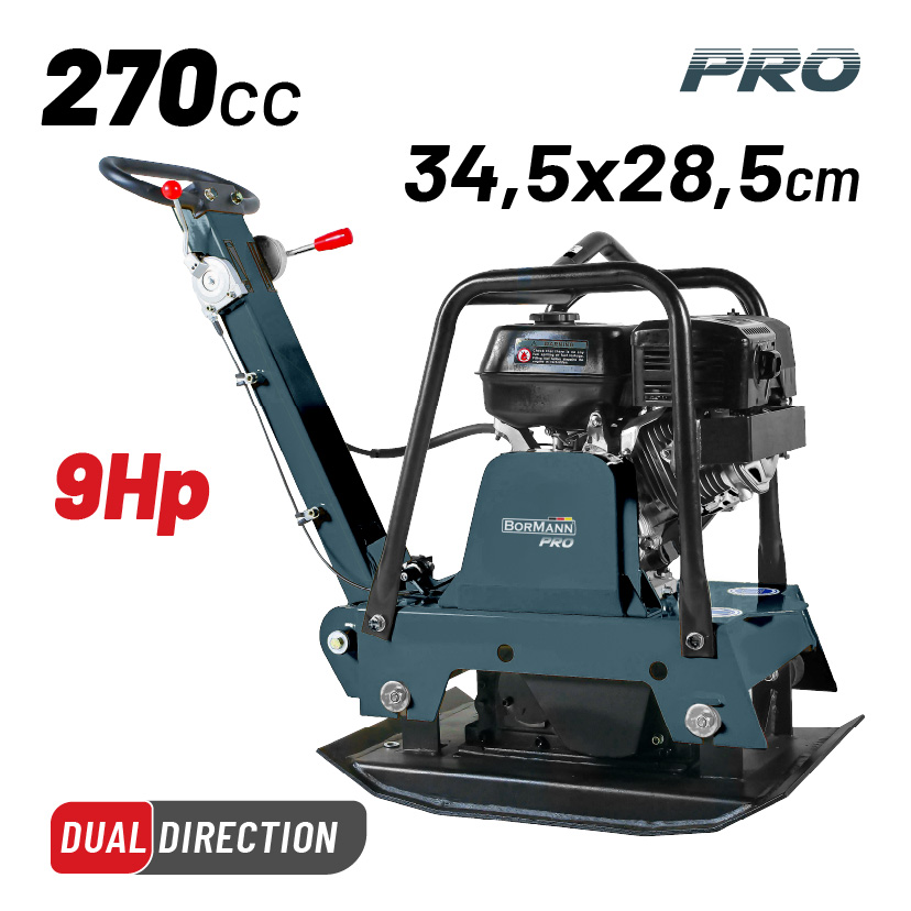 BORMANN Pro BTC5108 Συμπιεστής Εδάφους Βενζινοκίνητος 9Hp,270cc BORMANN Pro
